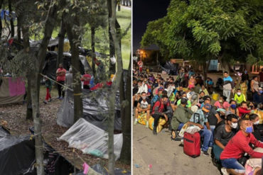 ¡LE CONTAMOS! Cientos de migrantes venezolanos permanecen en Colombia a la espera que se les permita regresar a su país (+Fotos)