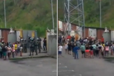 ¡TERRIBLE! Denuncian represión a protesta de retornados confinados en San Cristóbal: Protestaban por las condiciones en las que los tienen (+Video)