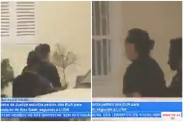 ¡VÉALO! Televisora local de Cabo Verde reveló imágenes de Alex Saab esposado y con tapabocas cuando era trasladado (Video)