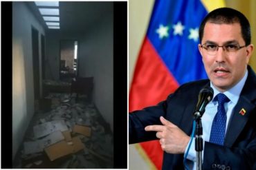 ¡ASÍ LO DIJO! Arreaza denuncia que el consulado del régimen de Maduro en Bogotá fue vandalizado y saqueado: «Las autoridades colombianas la dejaron sin protección» (+Video)