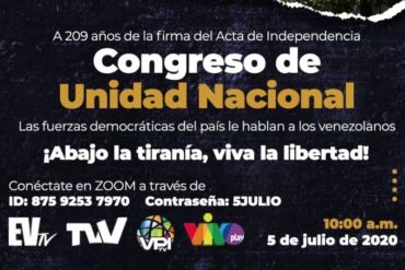 ¡SEPA! Asamblea convoca al “Congreso de Unidad Nacional” este domingo por la celebración del Día de la Independencia