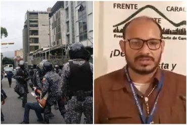 ¡QUÉ ABUSO! «Me robaron el teléfono»: Liberado el periodista Carlos Julio Rojas, detenido en protesta de pensionados y jubilados