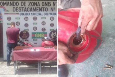 ¡AY, CHAMO! Detenida una pareja en Táchira que llevaba municiones de fusil en el tanque de una motocicleta (+Fotos)