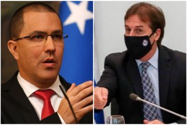 ¡NO SE AGUANTÓ! La picada respuesta de Arreaza a declaraciones de Lacalle Pou: “Orden cumplida. Pasa a ser un satélite más de EEUU”