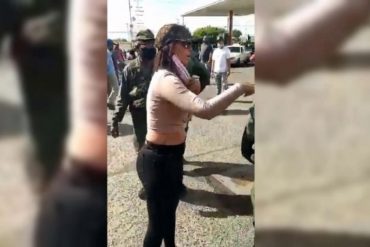 ¡PARA QUE AGARRE MÍNIMO! Dgcim detiene a la “sobrina de Peralta” luego de que protagonizara una riña contra la GNB en Zulia (+Video)