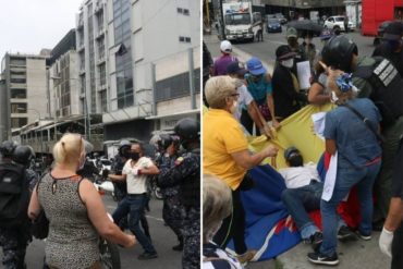 ¡ABUSO DE PODER! Acusan a la GNB de agredir a adultos mayores que protestaron en Caracas este #23Jul (+Fotos)