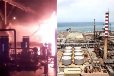 ¡GRAVE! Revelan que dos incendios terminaron de paralizar la producción de gasolina en refinería Cardón