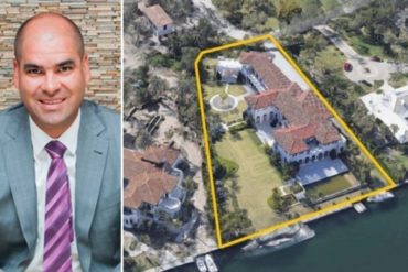 ¡SEPA! Remataron por 12 millones de dólares la mansión confiscada a Samark López en Coral Gables (se trata del supuesto socio y testaferro de Tareck El Aissami)