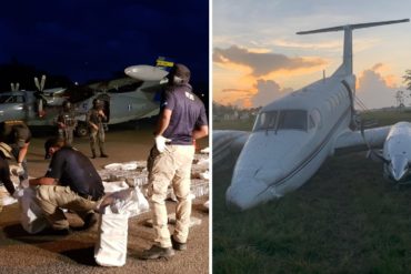 ¡INSÓLITO! Honduras intercepta avión cargado de cocaína que supuestamente partió desde Venezuela (+Fotos +Video de película)