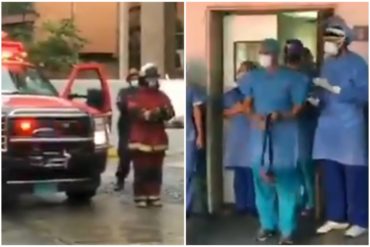 ¡MERECEN ESO Y MÁS! El gesto de Bomberos del Distrito Capital con los médicos de Salud Chacao y en reconocimiento a la labor de galenos en todo el país (+Video)