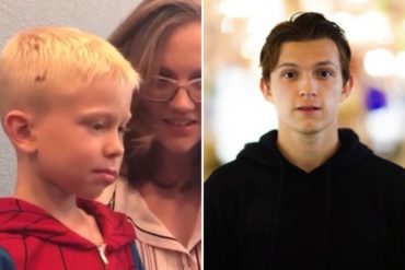 ¡QUÉ BELLO! La conversación que tuvo Tom Holland (Spiderman) con Bridger, el niño que defendió a su hermana del ataque de un perro (+Video)