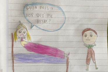 ¡LE CONTAMOS! ”¿Quién eres y por qué me besas?”: Niña de 6 años dibujó un final alternativo para La bella durmiente y causó furor en las redes