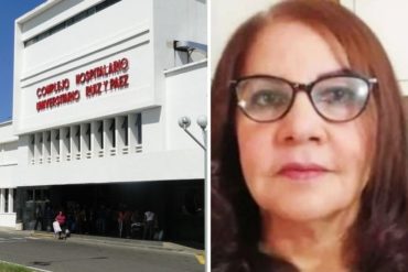 ¡ATENCIÓN! Falleció Livia Carrión, epidemióloga del Hospital Ruiz y Páez en Bolívar, contagiada de covid-19 (es la segunda que muere en tres días)