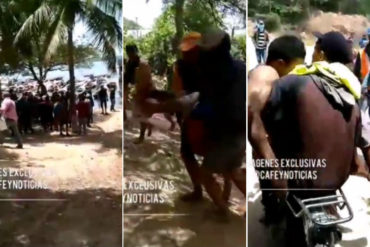 ¡IMPACTANTE! El momento en el que trasladaban a un hospital a joven asesinado en isla de Toas en protesta por gasolina (una bala atravesó su corazón) (+Video)