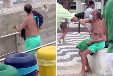 ¡VAYA, VAYA! Presidente de Portugal causó impacto en redes al ser visto dándose un baño en la playa sin personal de seguridad (+Video)