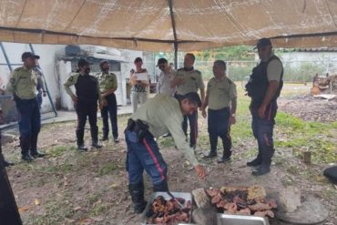 ¡VAYA, VAYA! Sin distancia social: Filtran fotos de supuesta “coronaparrillada” de policías nacionales en el estado Aragua en plena “cuarentena radical”