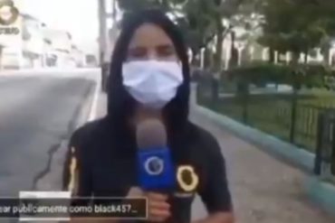 ¡QUÉ BOCHORNO! “Coñ* ‘e la madre”: la vulgaridad que se le chispoteó a esta reportera de Globovisión durante una transmisión en vivo (+Video)