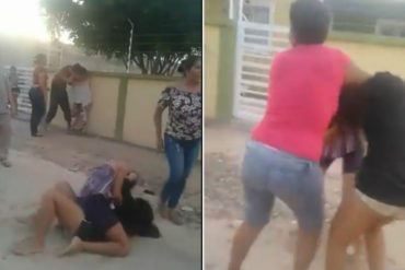 ¡HAMBRE Y VIOLENCIA! Golpes, tierra y jalones de cabello: la riña entre habitantes de un barrio en Zulia por la asignación de las cajas CLAP (+Video)