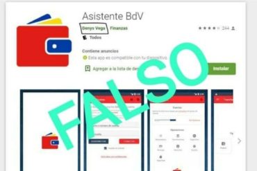 ¡OJO CON ESTO! Preste atención: advierten a usuarios del BDV sobre una aplicación falsa de asistencia que está disponible en la tienda de Google