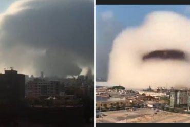 ¡DEBES SABERLO! Revelan por qué la mega explosión en Beirut causó un hongo similar a una bomba nuclear: «Es una nube de Wilson» (+Detalles)