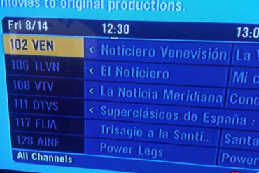 ¿EXCLUIDOS? “Como la guayabera”: En redes destacan que ni Globovisión, ni Pdvsa TV, están incluidos en la nueva parrilla de DirecTV