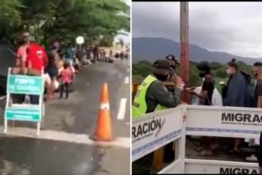 ¡SEPA! Decenas de venezolanos en Cúcuta rechazan cierre de frontera ordenado por Maduro (+Video)