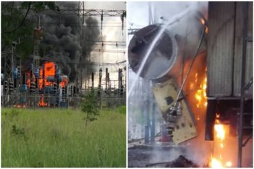 ¡EFICIENCIA O NADA! Reportan incendio en estación eléctrica de planta Sisor en Maturín (+Fotos)