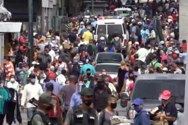¡QUÉ ESPANTO! Así se encontraba el Mercado de Quinta Crespo este #12Ago a pesar del aumento de casos de covid-19 en Caracas (+Video)