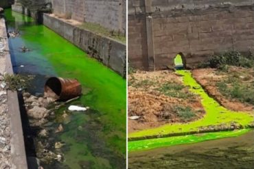 ¡GRAVE! Reportan derrame de una rara sustancia verde en la refinería Cardón: temen que afecte a las playas cercanas (+Fotos)