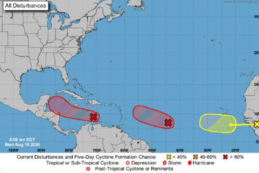 ¡DEBE SABERLO! Dos ondas tropicales en el Caribe podrían convertirse en ciclones en las próximas horas