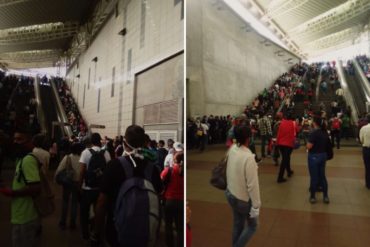 ¡QUÉ LOCURA! La kilométrica cola que se formó en la estación La Rinconada este #3Ago de “cuarentena radical”