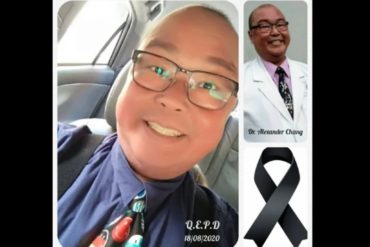 ¡QUE TRISTEZA! “Otra bata blanca en el perchero”: Dolor en redes por la muerte a causa del COVID-19 del radioterapeuta Alexander Chang