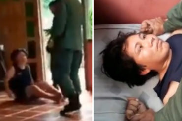 ¡SANTO CRISTO! El perturbador video de un GNB haciendo un exorcismo a mujer supuestamente “poseída por un demonio” en Táchira (+Video)