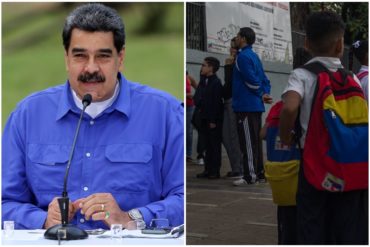 ¡AH, OK! Maduro anunció que a partir de octubre comenzarán a vacunar a niños, niñas y adolescentes (y confirmó que habrá clases presenciales)