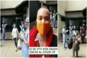 ¡CUÁNTO DRAMA! Montaron su show: con aplausos despidieron a trabajadores de la sede de VTV que se «recuperaron» del covid-19 (+Video)