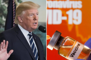 ¡ENTÉRESE! Trump dijo que EEUU desarrolla otras tres vacunas contra el covid-19 que pudieran estar “al mismo nivel o más” que la de Pfizer (+Video)