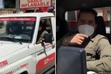 ¿ESTOS SON LOS «AVANCES ELECTORALES»? La descarada caravana que lideró una candidata del régimen para entregar gas doméstico en La Vega (+Video)