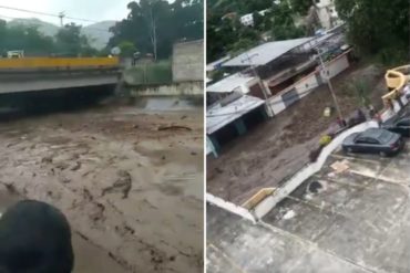 ¡GRAVE! Advierten de posible situación de emergencia en Aragua tras desbordamiento del río El Limón (hace 33 años ocurrió una tragedia) (+Videos)