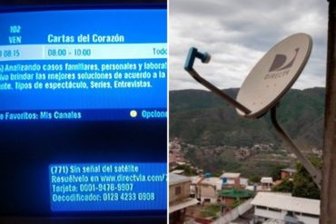 ¡EL CAOS! Usuarios reportan que canales nacionales no se visualizan en la señal de DirecTV: «¡Cuánta falta hace el SAT de Caracas!» (+Capturas)