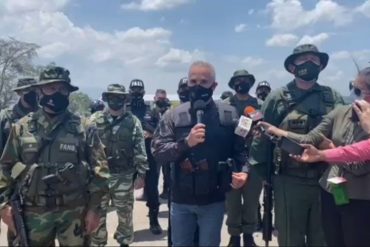 ¡AH, OK! Régimen realizó despliegue cívico-militar en el puente binacional Tienditas: «Enfrentando grupos violentos que vienen desde Colombia» (+Video)