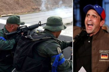 ¡CONTUNDENTE Y CLARO! Comandante de la Operación Libertad del 30-A le responde a Capriles: “Nosotros salimos al terreno, usted solo a tocar cacerolas”