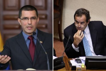 ¡SE PASÓ! El grosero mensaje de Jorge Arreaza al canciller de Chile: «¿Quién se cree usted para pretender validar elecciones en Venezuela?»