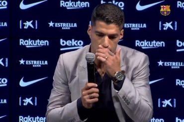 ¡DEBES VERLO! La conmovedora despedida entre lágrimas de Luis Suárez del Barça: «Jugar aquí fue un sueño hecho realidad» (+Video del acto completo)