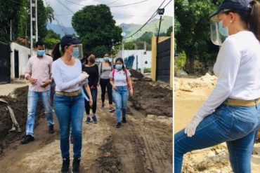¡SOLIDARIA! María Corina Machado visitó a las comunidades afectadas por el desborde del río El Limón: «El gobernador Rodolfo Marco Torres ni siquiera pasa por acá» (+Fotos) (+Video)