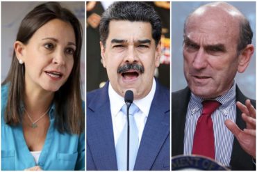 ¡NO LO DEJÓ PASAR! Maduro: Elliot Abrams coscorroneó a María Corina Machado. Sacó el dedo y la puso en su sitio