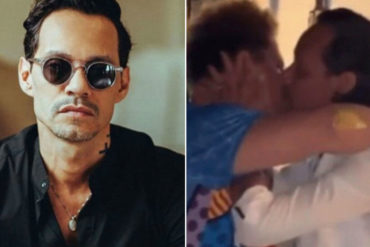 ¡NO SE LO PIERDA! Marc Anthony vuelve a causar polémica al besar en la boca a este reconocido artista (+Video)