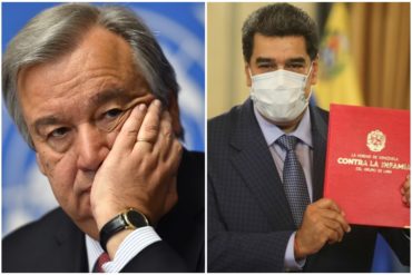 ¡DESCARADOS! Régimen entregó a António Guterres el «informe rojo» que pretende negar las violaciones de DDHH y la impunidad en Venezuela