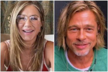 ¡MUY DIVERTIDO! Jennifer Aniston y Brad Pitt coquetearon durante un encuentro en vivo y las redes enloquecen (+Video +Memes imperdibles)