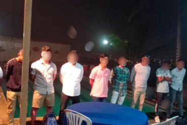 ¡GRAVE! Detuvieron a 32 personas en una “coronaparty” en Lara: Incautaron 22 cajas de cerveza y una de ron