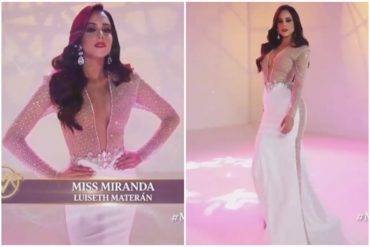 ¡AQUÍ ESTÁ! Este fue el primer vestido de Miranda: así lo lució durante el desfile en traje de gala del #MissVenezuela2020 (+Reacciones, fotos y video)